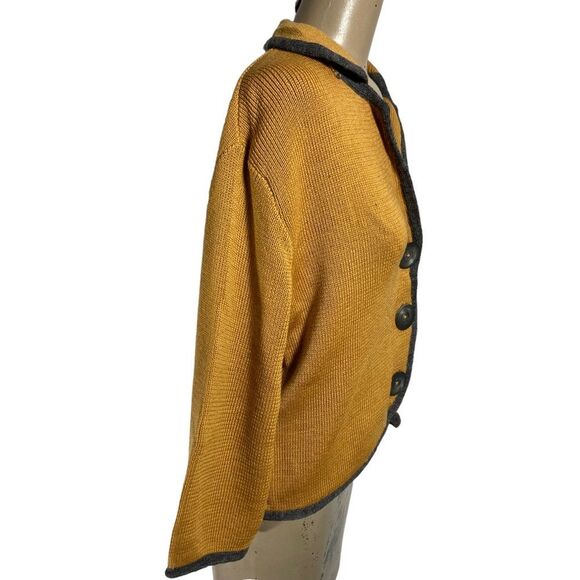VTG 60’s Rosanna Knitted Sportswear Virgin Wool Button Cardigan Sweater Jacket - Picture 3 of 6